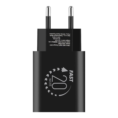 Attēls no OBAL:ME Wall Charger USB-C 20W / black