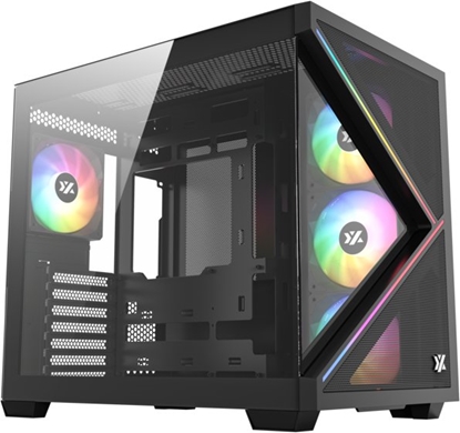 Picture of Obudowa XYZ PC GEAR Qubex ARGB czarna (X-CS-QUBEX-B)