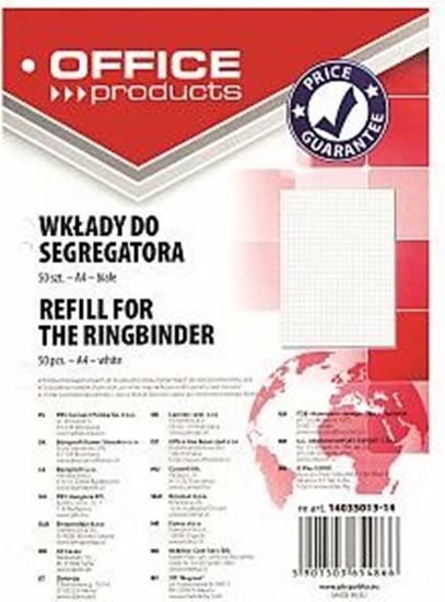 Picture of Office Products Wkad do segregatora A4/50 kartek w kratkÄ