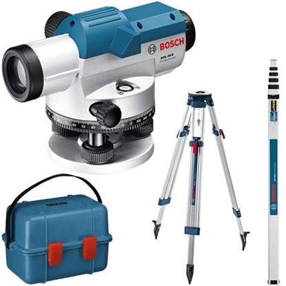 Изображение Optiskais nivelieris Bosch GOL 26D + statīvs BT 160 + mērlata GR 500