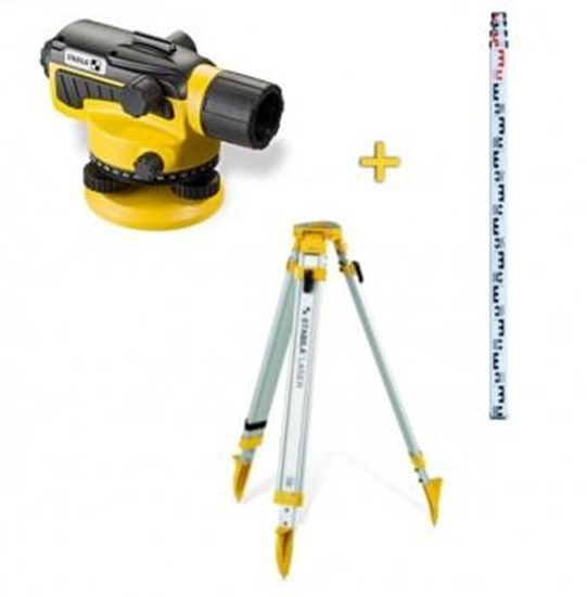 Изображение Optiskais nivelieris Stabila OLS26 Set + statīvs + mērlata