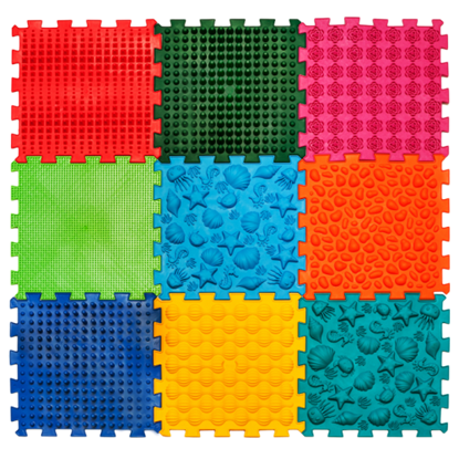 Picture of Ortopēdiskais masāžas paklājiņš Ortek "Sea Puzzle" 9 moduļi