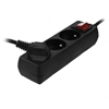Picture of Listwa zasilajca AWTools 3 gniazda 1.5 m czarna (AW24685)