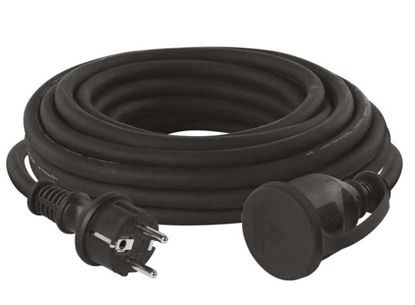 Изображение Emos Przeduacz 1 lizdo 10m z uziemieniem 3x2.5 mm2 IP44 z gumow izolacj czarny