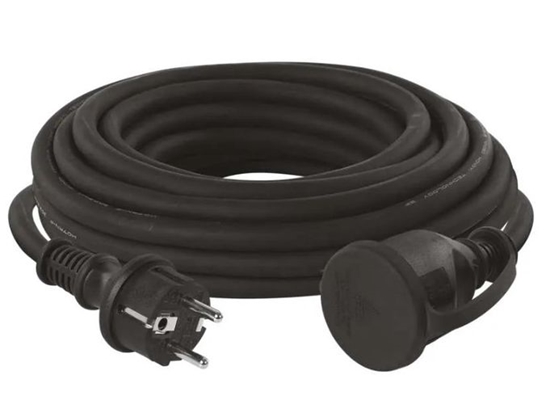 Изображение Emos Przeduacz 1 lizdo 10m z uziemieniem 3x2.5 mm2 IP44 z gumow izolacj czarny