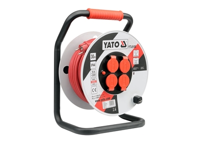 Attēls no Pagarinātājs saritināms uz spoles Yato YT-8106; 30 m; 3x2,5 mm²