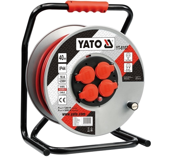 Изображение Pagarinātājs saritināms uz spoles Yato YT-8107; 40 m