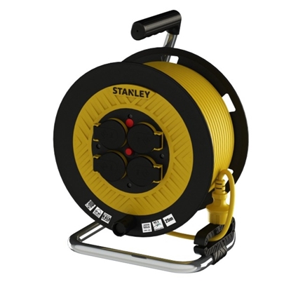 Изображение Pagarinātājs saritināms uz spoles Stanley SXECFL2RBVE; 40 m; 3x1,5 mm²