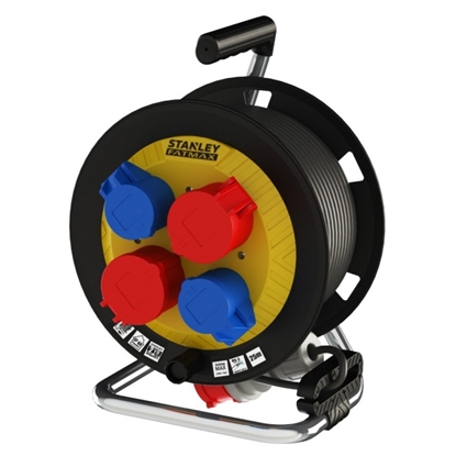 Изображение Pagarinātājs saritināms uz spoles Stanley SXECFM2EWSE; 25 m; 5x1,5 mm²