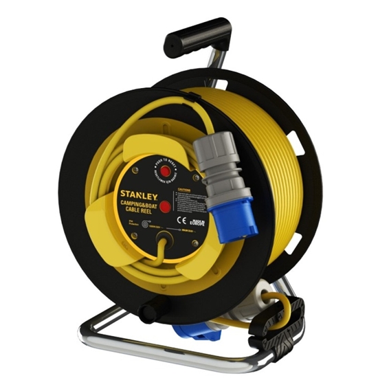 Изображение Pagarinātājs saritināms uz spoles Stanley SXECFS9QBRE; 22 m; 3x1,5 mm²