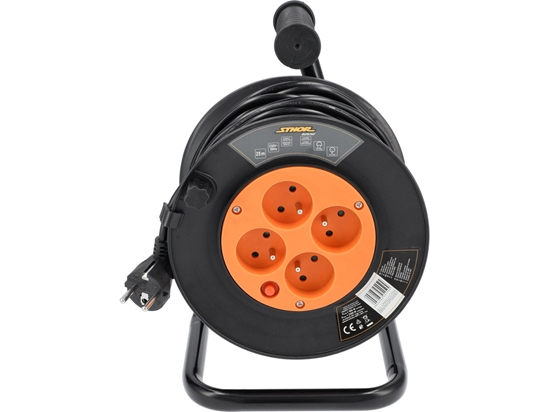 Picture of Pagarinātājs saritināms uz spoles Sthor 82692; 25 m; 3Gx1,0 mm²