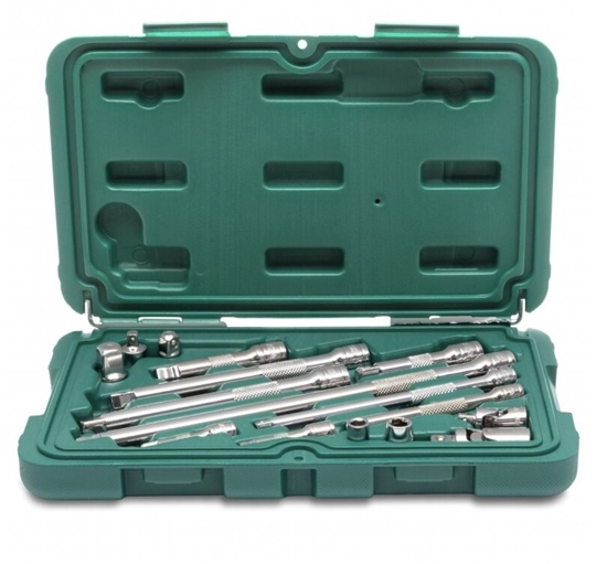 Изображение Pagarinātāju, šarnīru un adapteru komplekts Sata ST09545G; 16 gab.