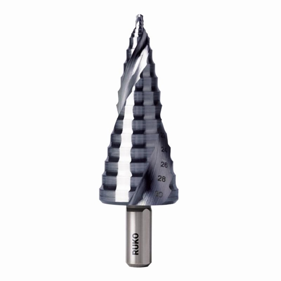 Изображение Pakāpju urbis  Ruko ULTIMATECUT FLOWSTEP; HSS; 8-30 mm