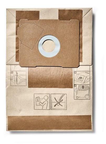 Изображение Papīra putekļu maisi putekļsūcējam Festool FIS-CT 17/5x; 5 gab.