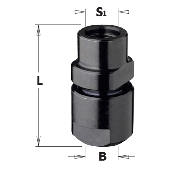 Изображение Patrona CHUCK W/OUT COLLET S=M12X1 FOR S=10-12-12.7mm