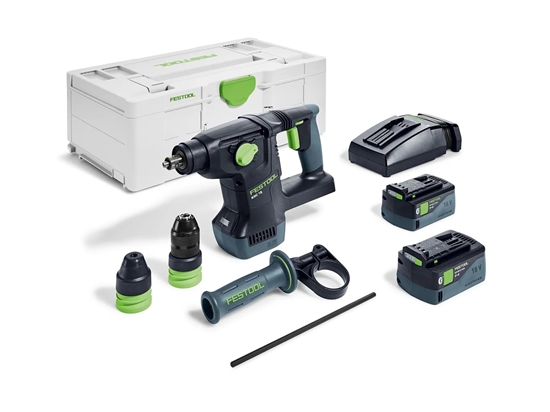 Изображение Perforators Festool KHC 18 5,0 EBI-Plus; 18 V; 2,6 J; SDS-plus; 2x5,0 Ah akum.