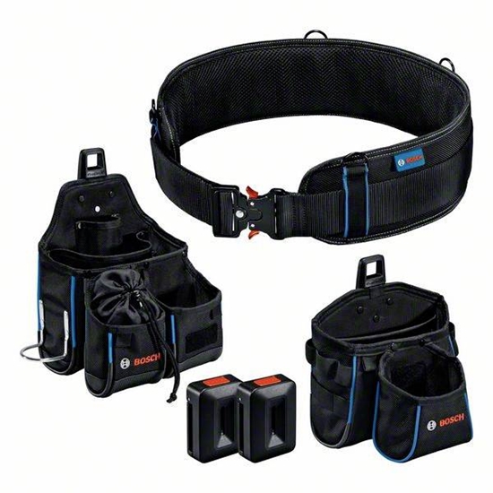 Изображение Bosch BOSCH. TOOL BELT 108 cm + HOLSTER GWT 4, GWT 2, 2x PRO CLICK HANDLE