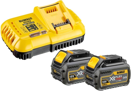 Picture of Piederumu komplekts DeWalt DCB118T2; 18/54 V; 2x6,0 Ah + lādētājs DCB118