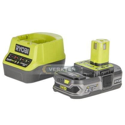 Изображение Piederumu komplekts Ryobi RC18120-125; 18 V; 1x2,5 Ah akum. + lādētājs RC18120 ONE +