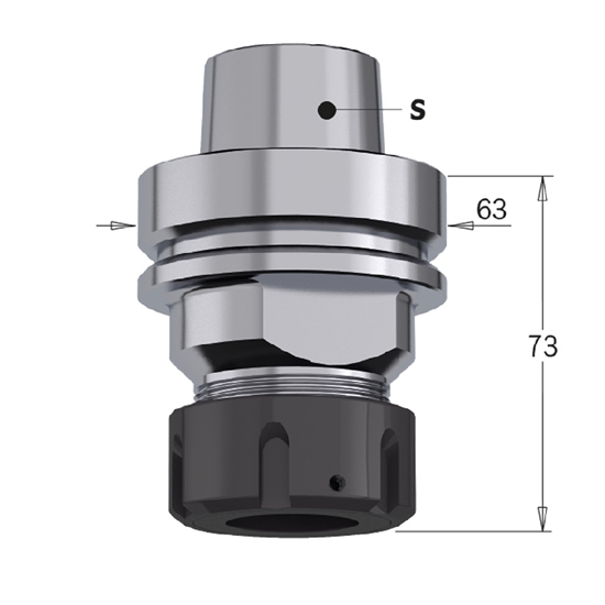 Изображение Pievilkšanas uzgrieznis ar saspiedējskrūvi CMT 183.300.91, RH