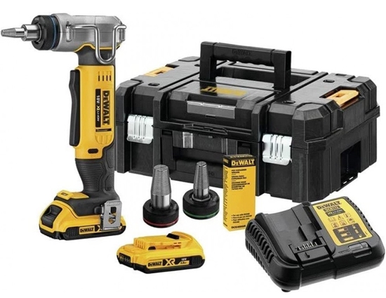 Изображение Plastmasas cauruļu paplašinātājs DeWalt DCE400D2-QW; 18 V; 2x2,0 Ah akum.