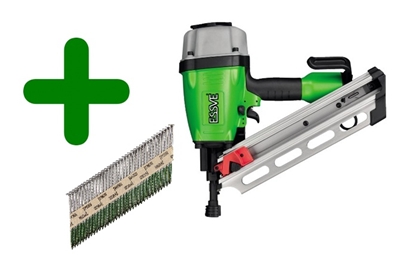 Изображение Pneimatiskā naglu pistole Essve FN 34/90; 34°; 50-90 mm + Naglas