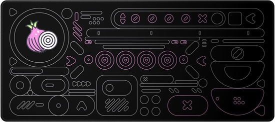 Picture of Podkadka Dark Project Onionite Dark Pattern XL (DPMP_ONIPAT_DARK_XL)