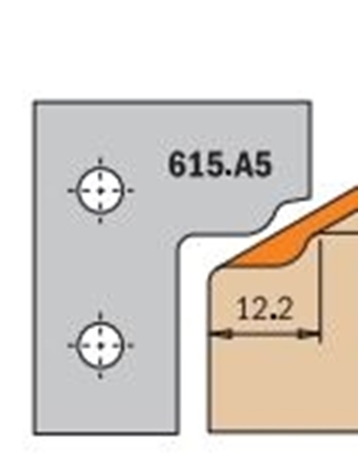 Изображение Profila naži griezēju galviņām CMT 615.A5; 2 gab.