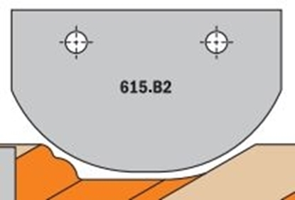 Изображение Profila naži griezēju galviņām CMT 615.B2; 1 gab.