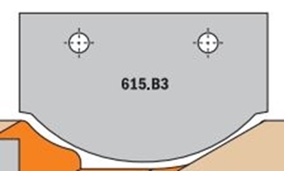 Изображение Profila naži griezēju galviņām CMT 615.B3; 1 gab.