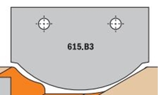 Изображение Profila naži griezēju galviņām CMT 615.B3; 1 gab.