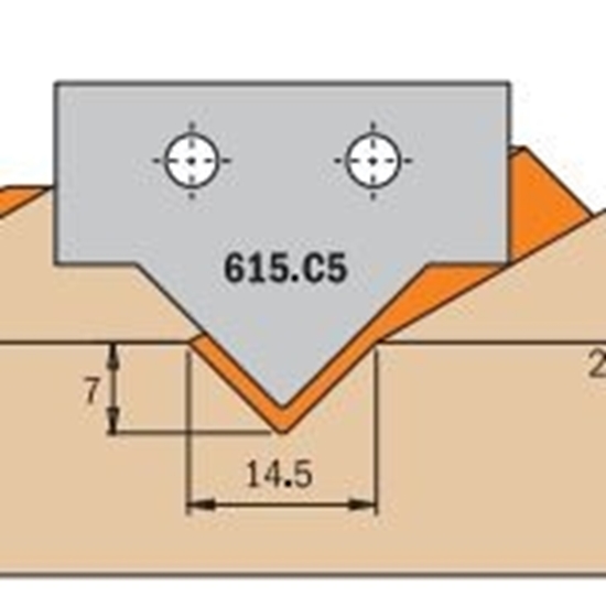 Изображение Profila naži griezēju galviņām CMT 615.C5; 1 gab.