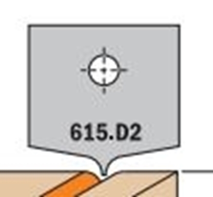 Изображение Profila naži griezēju galviņām CMT 615.D2; 1 gab.