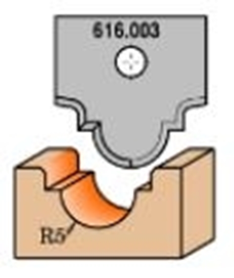 Изображение Profila naži griezēju galviņām CMT 665.003; 1 gab.
