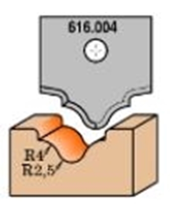 Изображение Profila naži griezēju galviņām CMT 665.004; 1 gab.