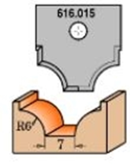 Изображение Profila naži griezēju galviņām CMT 665.015; 1 gab.