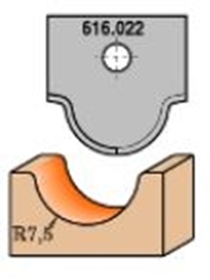 Изображение Profila naži griezēju galviņām CMT 665.022; 1 gab.
