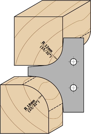 Изображение Profila naži griezēju galviņām CMT 695.004.12; 2 gab.