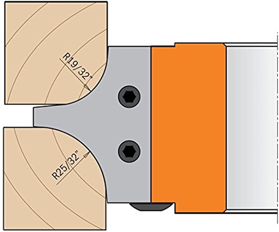 Изображение Profila naži griezēju galviņām CMT 695.004.15; 2 gab.