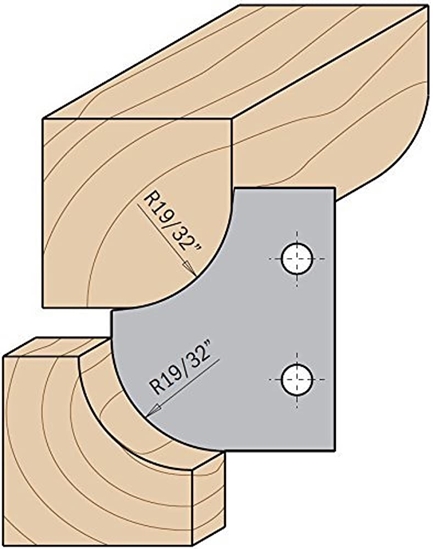Изображение Profila naži griezēju galviņām CMT 695.007.15; 2 gab.