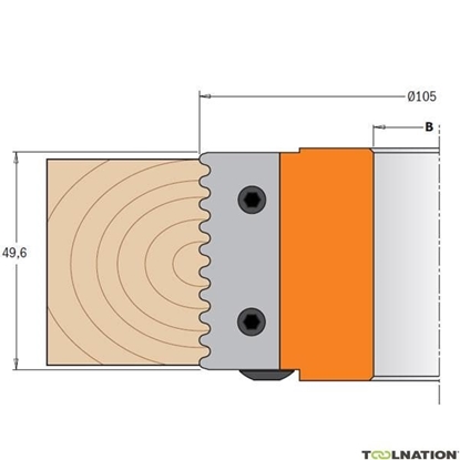 Изображение Profila naži griezēju galviņām CMT 695.008.01; 2 gab.