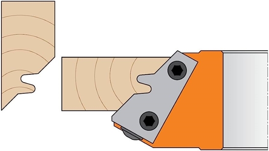 Изображение Profila naži griezēju galviņām CMT 695.011.01; 2 gab.