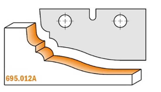 Изображение Profila naži griezēju galviņām CMT 695.012A; 2 gab.
