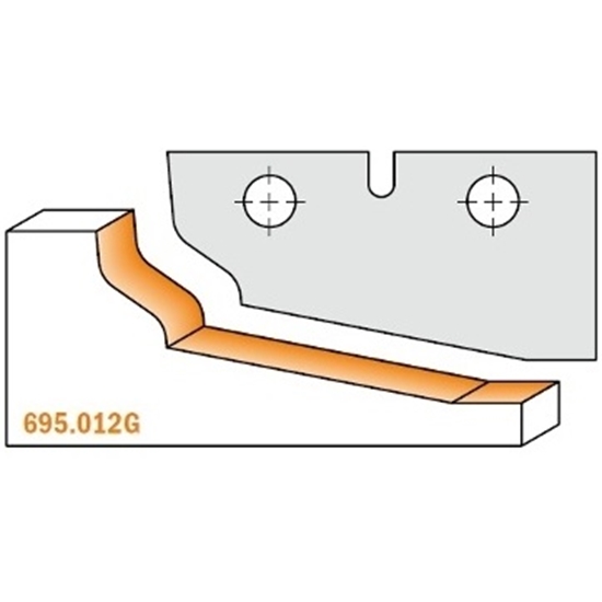 Изображение Profila naži griezēju galviņām CMT 695.012G; 2 gab.