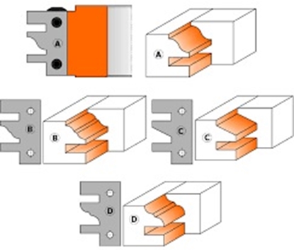 Изображение Profila naži griezēju galviņām CMT 695.014B; 2 gab.