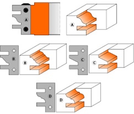 Изображение Profila naži griezēju galviņām CMT 695.014B; 2 gab.