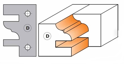 Изображение Profila naži griezēju galviņām CMT 695.014D; 2 gab.