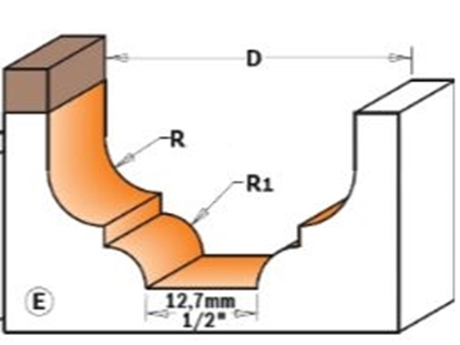 Изображение Profilfrēze CMT 865.803.11B; 34,9/18,5 mm ar lodīšgultni