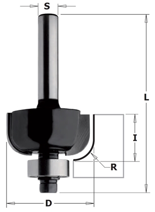 Изображение Profilfrēze CMT K937-380, D-38,1 mm; ar lodīšgultni