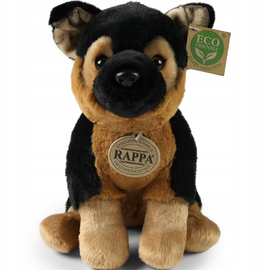Picture of Rappa Pluszowa realistyczna maskotka Pies Owczarek Niemiecki siedzcy 23 cm Soft Collection